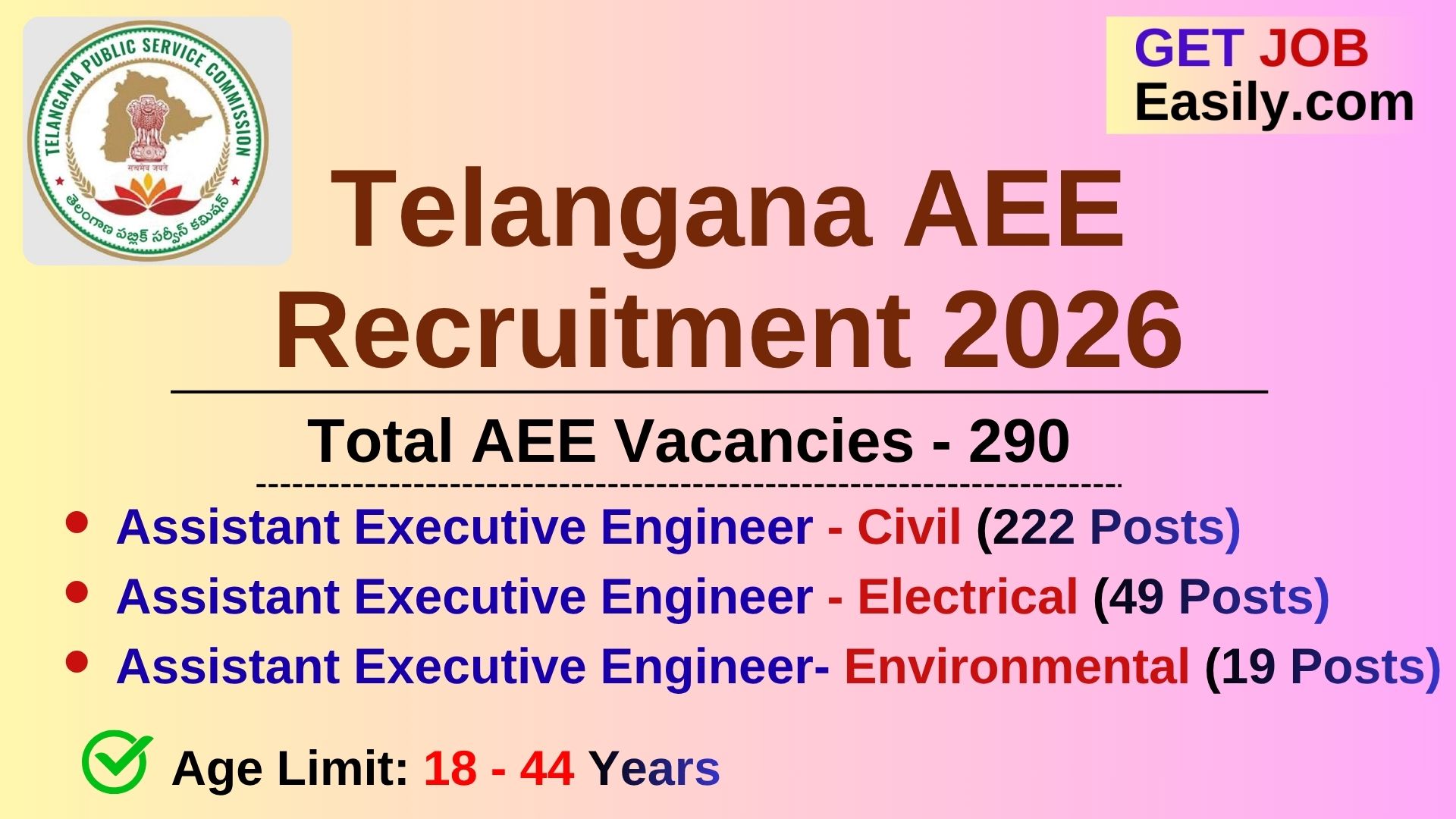 Telangana AEE Notification 2026